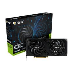 Palit RTX4070 DUAL OC, PCIe4, 12GB DDR6X, HDMI, 3 DP, 2550MHz Clock, Overclocked, RGB Lighting