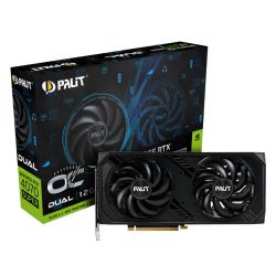 Palit RTX4070 SUPER DUAL OC, 12GB DDR6X, HDMI, 3 DP, 2550MHz Clock, Overclocked, RGB Lighting