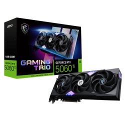 MSI RTX5060 TI 16G GAMING TRIO OC, PCIe5, 16GB DDR7, HDMI, 3 DP, 2662MHz Clock, RGB Lighting, Overclocked