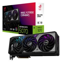 Asus ROG STRIX RTX5070 OC, PCIe5, 12GB DDR7, 2 HDMI, 3 DP, RGB Lighting, Overclocked