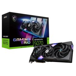 MSI RTX5070 12G GAMING TRIO OC, PCIe5, 12GB DDR7, HDMI, 3 DP, 2625MHz Clock, RGB Lighting, Overclocked