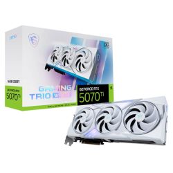 MSI RTX5070 Ti 16G GAMING TRIO OC WHITE, PCIe5, 16GB DDR7, HDMI, 3 DP, 2580MHz Clock, RGB Lighting, Overclocked