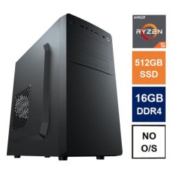 Spire MATX Tower PC, Fractal Core 1100 Case, Ryzen 5 5600G, 16GB 3200MHz, 512GB SSD, Bequiet 550W, No Optical, KB & Mouse, No Operating System