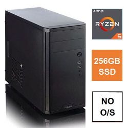 Spire_MATX_Tower_PC_Fractal_Core_1100_Case_Ryzen_5_4600G_8GB_3200MHz_256GB_SSD_Bequiet_550W_No_Optical_KB_&_Mouse_No_Operating_System