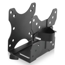 Icy Box IB-MSA102-VM VESA Mounted Mini PC Holder, VESA 75100 mm, Mini PCs up to 70mm thick 