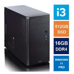 Spire_MATX_Tower_PC_Fractal_Core_1100_Case_i3-12100_16GB_DDR4_512GB_SSD_Corsair_550W_No_Optical_KB_&_Mouse_Windows_11_Pro