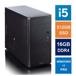 Spire_MATX_Tower_PC_Fractal_Core_1100_Case_i5-11400_16GB_3200MHz_512GB_SSD_Bequiet_550W_No_Optical_KB_&_Mouse_Windows_11_Pro