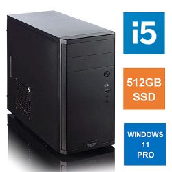 Spire MATX Tower PC, Fractal Core 1100 Case, i5-11400, 8GB 3200MHz, 512GB SSD, Bequiet 550W, No Optical, KB & Mouse, Windows 11 Pro