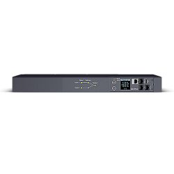 CyberPower PDU44004 Power Distribution Unit, 1U Horizontal Rackmount, 2x IEC C14 inputs, 12 Outlets, Real-Time LocalRemote Monitoring & Switching, LCD Display