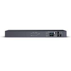 CyberPower PDU44005 Power Distribution Unit, 1U Horizontal Rackmount, 2x IEC C20  inputs, 10 Outlets, Real-Time LocalRemote Monitoring & Switching, LCD Display