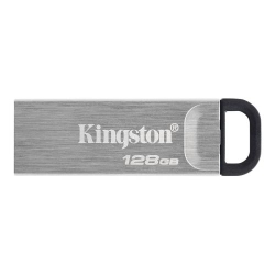 Kingston 128GB USB 3.2 Gen1 Memory Pen, DataTraveler Kyson, Metal Capless Design, RW 20060 MBs