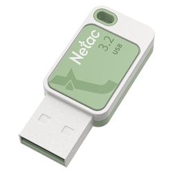 Netac 128GB UA31 USB 3.2 Memory Pen, Key Ring, Smoothies Green