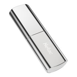 Netac 128GB US2 USB 3.2 Gen2 Memory Pen, Zinc Alloy Casing, Cap, RW 550500 MBs