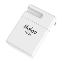 Netac 32GB U116 Ultra Mini USB 3.2 Gen1 Memory Pen, Cap, Lanyard Hole, Software Encryption