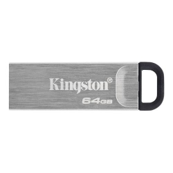 Kingston 64GB USB 3.2 Gen1 Memory Pen, DataTraveler Kyson, Metal Capless Design, R/W 200/60 MB/s