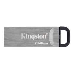 Kingston 64GB DataTraveler Kyson USB 3.2 Gen1 Memory Pen, Metal Capless Design, RW 20060 MBs