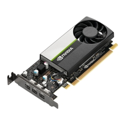 PNY NVidia T400 Professional Graphics Card, 4GB DDR6, 384 Cores, 3 miniDP 1.4, Low Profile Bracket Included, OEM Brown Box