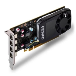 PNY Quadro P620 Professional Graphics Card, 2GB DDR5, 512 Cores, 4 miniDP 1.4, Low Profile, OEM (Brown Box)