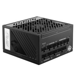MSI 1000W MPG A1000G PCIE5 ATX 3.1 PSU, Fully Modular, 80+Cybenetics Gold, PCIe 5.1