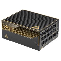 MSI 1600W MEG Ai1600T PCIE5 ATX 3.1 PSU, Fully Modular, Tri-certified Titanium, Dual 12V-2x6, Full Digital Design, PCIe 5.1, RGB Lighting