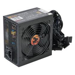 Vida 500W ATX PSU, 80+ Bronze, Fluid Dynamic Ultra-Quiet Fan, PCIe, Flat Black Cables, Power Lead Not Included