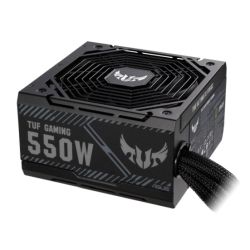 Asus 550W TUF Gaming PSU, Double Ball Bearing Fan, Fully Wired, 80+ Bronze, 0dB Tech