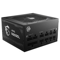 MSI 650W MAG A650GL ATX 3.0 PSU, Fully Modular, 80+Cybenetics Gold, LLC Full-Bridge