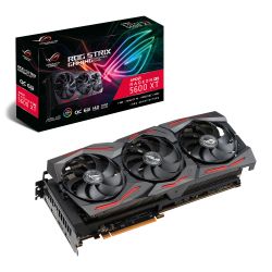 Asus ROG STRIX RX5600 XT OC, 6GB DDR6, PCIe4, HDMI, 3 DP, 1770MHz Clock, RGB Lighting Graphics Cards