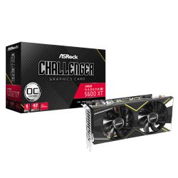 Asrock RX5600 XT Challenger D 6G OC, 6GB DDR6, PCIe4, HDMI, 3 DP, 1750MHz Clock Graphics Cards