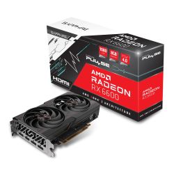 Sapphire PULSE RX6600, 8GB DDR6, HDMI, 3 DP,  2491MHz Clock