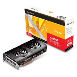 Sapphire PULSE RX7800 XT GAMING, PCIe4, 16GB DDR6, 2 HDMI, 2 DP, 2430MHz Clock
