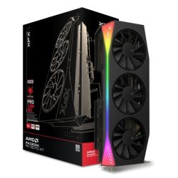 XFX Mercury RX9070 XT OC Gaming Edition with RGB, PCIe5, 16GB DDR6, HDMI, 3 DP, 3100MHz Clock, Overclocked