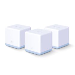 Mercusys HALO S12 Whole-Home Mesh Wi-Fi System, 3 Pack, Dual Band AC1200, 2 x LAN on each Unit