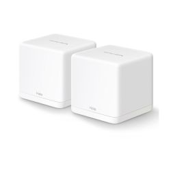 Mercusys (HALO H30G) Whole-Home Mesh Wi-Fi System, 2 Pack, Dual Band AC1300, 2 x LAN on each Unit, AP Mode