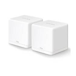 Mercusys (HALO H30G) Whole-Home Mesh Wi-Fi System, 2 Pack, Dual Band AC1300, 2 x LAN on each Unit, AP Mode Routers/Mesh Systems