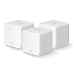 Mercusys HALO H30G 3-Pack Whole-Home Mesh Wi-Fi System, Dual Band AC1300, 2 x LAN on each Unit, AP Mode