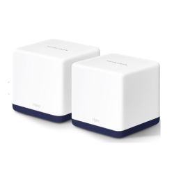 Mercusys HALO H50G 2-Pack Whole-Home Mesh Wi-Fi System, Dual Band AC1900, 3 x LAN on each Unit, AP Mode