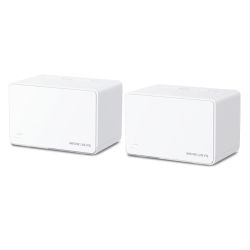 Mercusys HALO 80X 2-Pack AX3000 Dual Band Whole Home Mesh Wi-Fi 6 System, 3 LAN per Unit, OFDMA & MU-MIMO