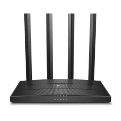 TP-LINK (Archer C6 V3.20), AC1200 (867+300) Wireless Dual Band GB Cable Router, 4-Port, MU-MIMO, Access Point Mode