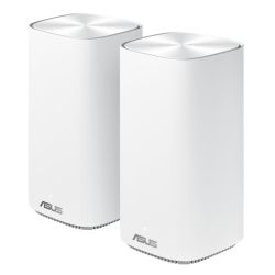Asus (ZenWiFi AC Mini (CD6)) AC1500 Wireless Dual Band Mesh Mini System, 2 Pack (Router & Node), AiMesh, AiProtection Routers/Mesh Systems