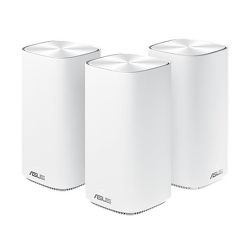 Asus (ZenWiFi AC Mini (CD6)) AC1500 Wireless Dual Band Mesh Mini System, 3 Pack (Router & 2 Nodes), AiMesh, AiProtection Routers/Mesh Systems