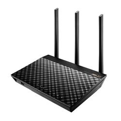 Asus RT-AC66U B1 AC1750 450+1300 Wireless Dual Band GB Cable Router, USB 3.0, Fixed Antennas