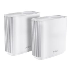 Asus ZenWiFi AC CT8 AC3000 400+867+1733 Wireless Tri-Band Cable Routers, 2 Pack, USB 3.0, AiMesh Tech, White