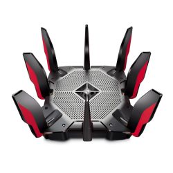 TP-LINK (Archer AX11000) AX11000 (1148+4804+4804) Wireless Tri-Band Gaming Router, 8-Port, 2.5Gbps WAN, MU-MIMO, USB 3.0 A&C Routers/Mesh Systems