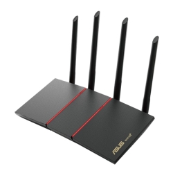 Asus (RT-AX55) AX1800 (1201+574Mbps) Wireless Dual Band Router, MU-MIMO & OFDMA, 802.11ax, AiMesh Compatible
