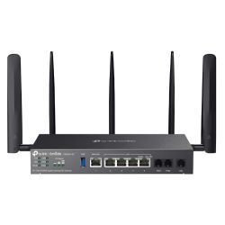 TP-LINK DR3650v-4G Omada 4G+ Cat6 AX3000 Wi-Fi 6 Gigabit Desktop DSL Gateway, 4G+ Cat6 up to 300Mbps, VDSL2 35b, USB, VoIP Support, Centralized Management, Mesh Tech