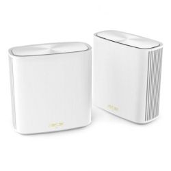 Asus ZenWiFi XD6S AX5400 Dual-Band Wi-Fi 6 Routers, 2 Pack, 1x GB LAN, GB WAN, AiMesh Tech, Tri-Core Processor, White