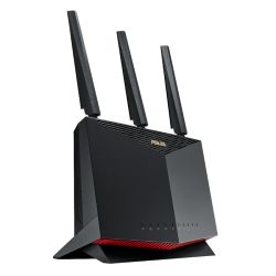 Asus (RT-AX86U) AX5700 (861+4804Mbps) Wireless Dual Band Gaming Router, Mobile Game Mode, 802.11ax, AiMesh, 2.5G Port, Lifetime Free Internet Security
