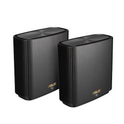 Asus (ZenWiFi AX XT8) AX6600 Wireless Tri-Band Cable Routers, 2 Pack, USB 3.1 Gen1, 2.5G WAN, AiMesh Tech Routers/Mesh Systems