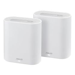 Asus ExpertWiFi EBM68 AX7800 Tri-Band Wi-Fi 6 Business Mesh System, 2 Pack, Guest Networks, Commercial Grade Security, White